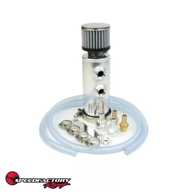 Speedfactory Racing Catch Can Na Version Can With Filter, Fittings And Line