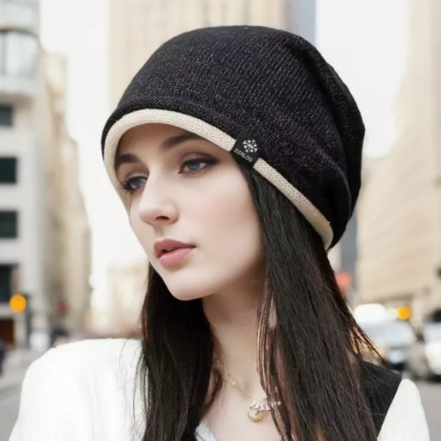 Warm Curled Hat Adjustable Plush Hat Fashion Head Wrap  Outdoor