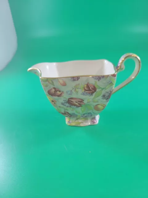Royal Winton Grimwades Chintz Creamer Made in England Vintage RED Yellow Tulip