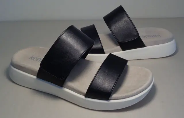 KENSIE SIZE 8.5 M JIPSY Black Adjustable Sandals New Women's Shoes $53. ...
