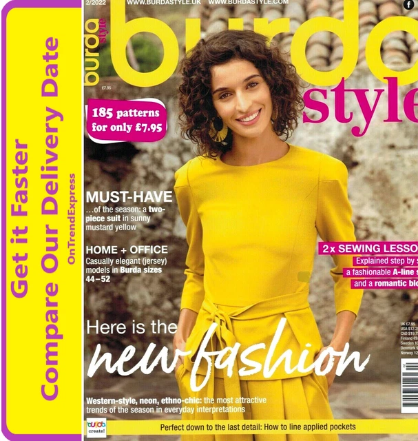 NEW BURDA STYLE Magazine Issue 02 / 2022 New Fashion 185 Sewing