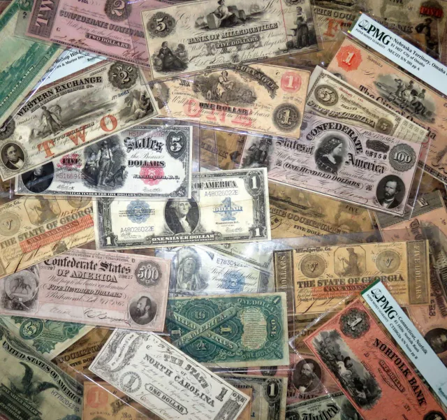 🔥Currency Vintage Hoard 🔥 Large Notes Obsolete 🔥 Estate Lot Old Us Bills