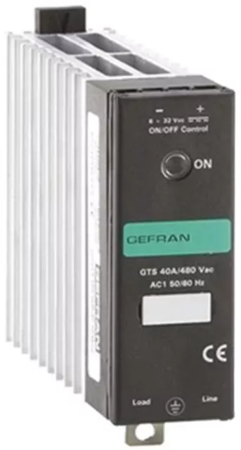 Gefran 40 A Solid State Relay, Zero Crossing, Panel Mount SCR, 530 V ac Maximum