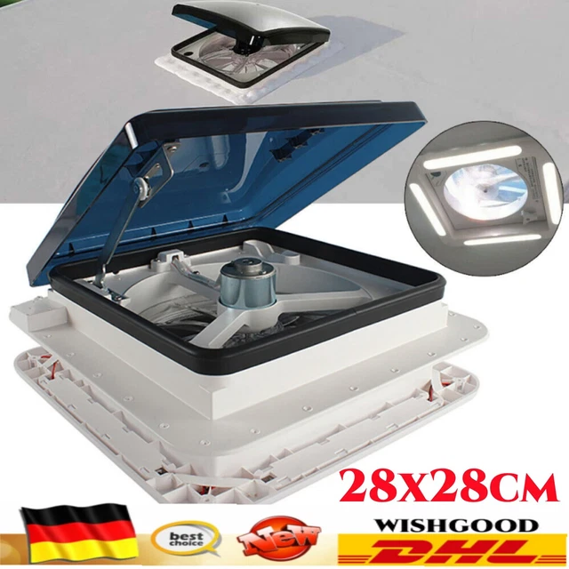 Lucernario Per Camper 42x42 Cm - Finestra Ventilazione Per Roulotte Con Apertura 14x14 Pollici | Antizanzara - Foto 7