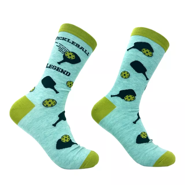 Pickleball Legend Socks Funny Sarcastic Pickle Ball Lovers Paddle Joke Footwear