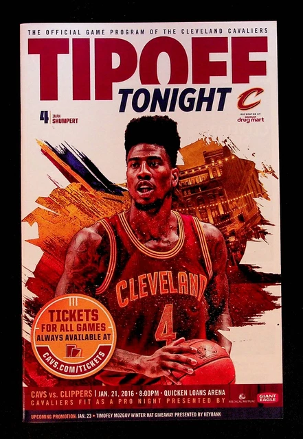 Cleveland Cavaliers Los Angeles Clippers NBA Program 2016 Championship Season