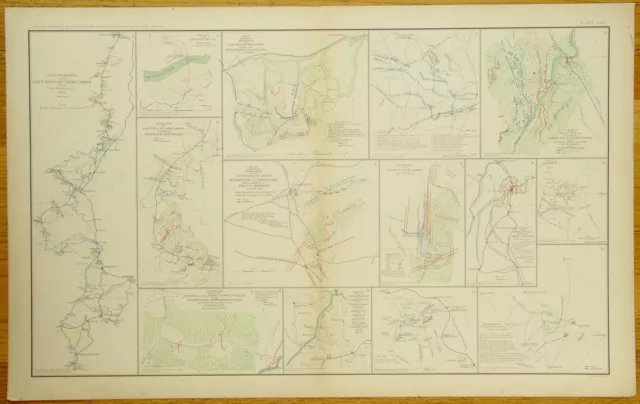 Authentic Civil War Map~ Atlanta Campaign -1864