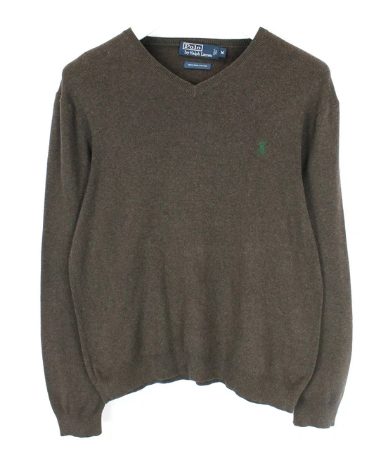 Polo By Ralph Lauren Maglione Uomo Medio Pullover Maglia Scollo A V Melange