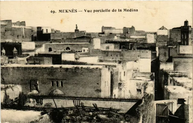CPA AK MAROC MEKNES - Partial view of the MEDINA (280768)