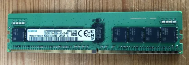 Samsung 32GB DDR4-3200 PC4-25600 RDIMM ECC REG Memory RAM M393A4G43AB3-CWE