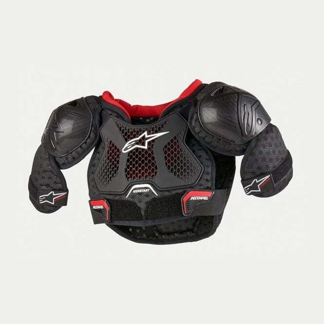 Alpinestars (MX24) Armatura bambini, petto - Kickstart Pipì Wee (nero/rosso)