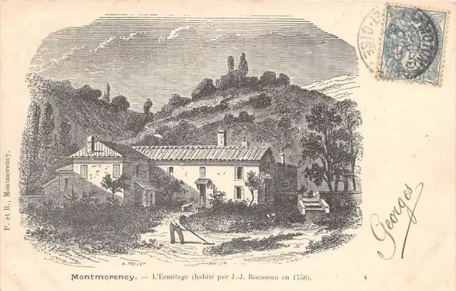 CPA 95 MONTMORENCY L'ERMITAGE (dos non divisé)