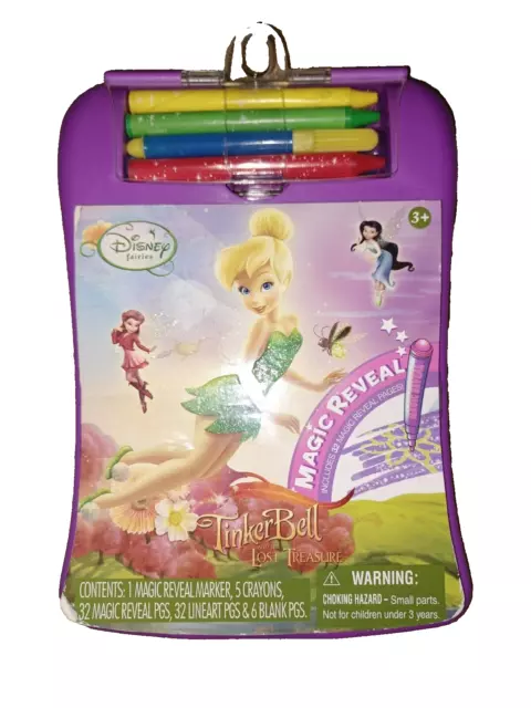 🌸 Disney Fairies Tinkerbell Magic Reveal Marker Crayons Pages Craft Set Art New
