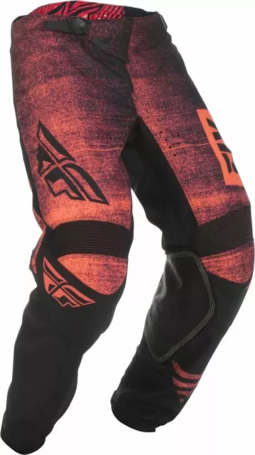 Fly Racing Kinetic Noiz MX Motocross Off Road Youth Pant Neon Red / Black