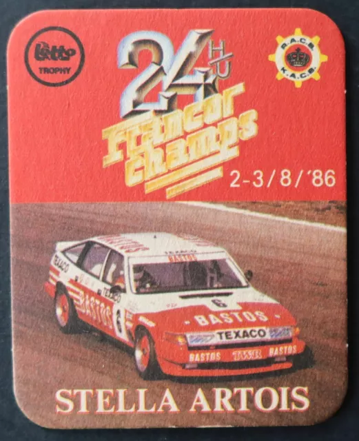 Sous-bock STELLA ARTOIS Rally Spa Francorchamps 86  beermat coaster 13