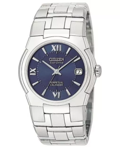 CITIZEN ECODRIVE MEN'S Perpetual Calendar Date Indicator 34mm Watch