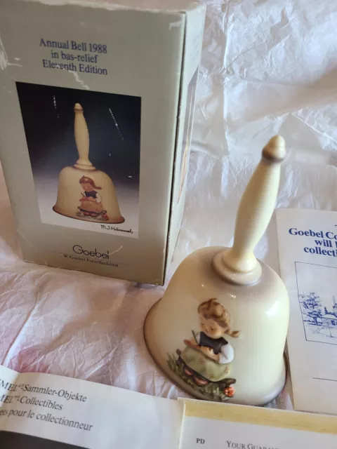 MI Hummel Annual Bell 1988 Eleventh Edition In Original Box Goebel West Germany 2