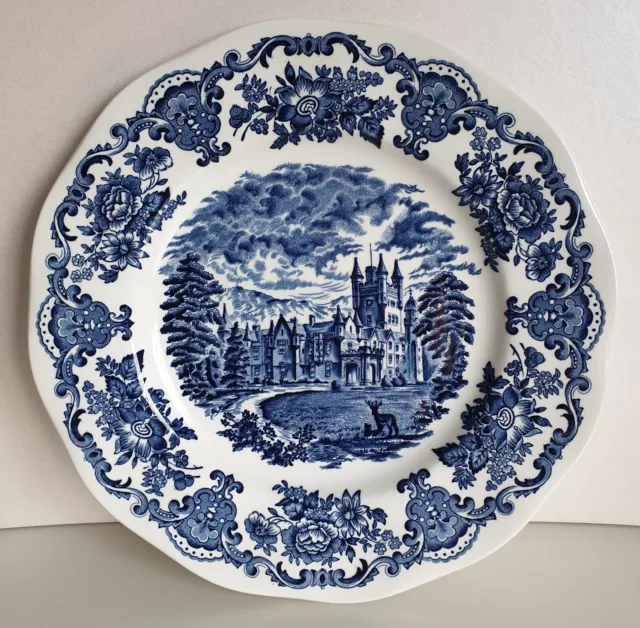 English Tableware by UNICORN Blue/White Plate Staffordshire England Royal Homes