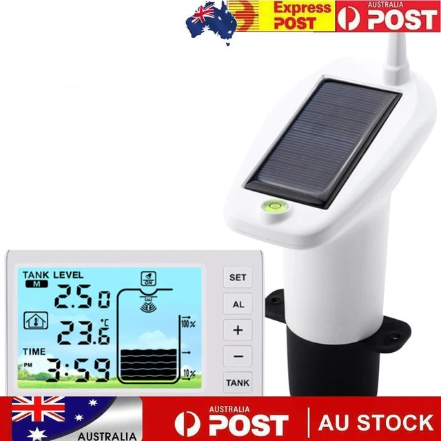 ULTRASONIC WATER TANK Liquid Level Meter with Temperature Sensor Time ...