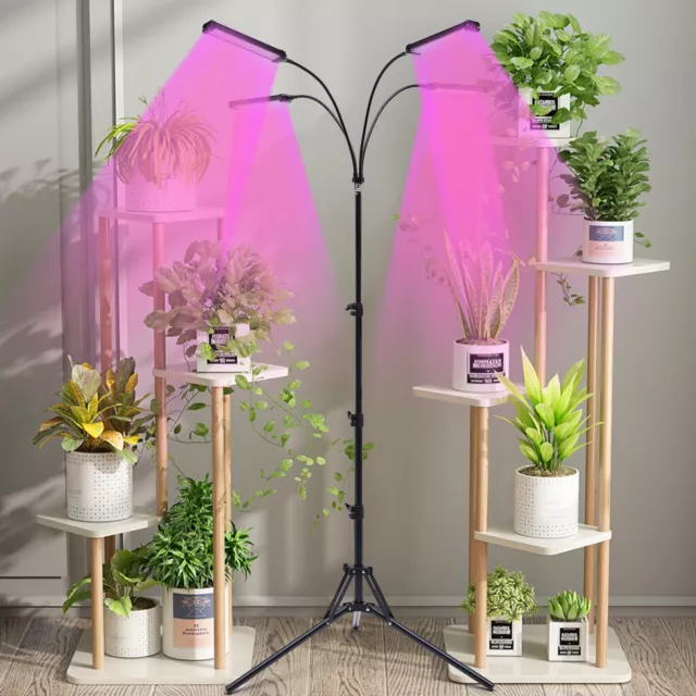LED Pflanzenlampe Pflanzenlicht Stativ 420 LEDs Grow Lampe für Zimmerpflanzen