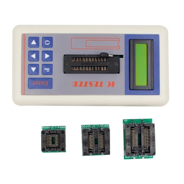 Testeur De Circuits Intégrés Fangxuee – Pour Puces Logiques 74HC, 74LS, CD40, Transistors – Affichage LED, Batterie Lithium Incluse