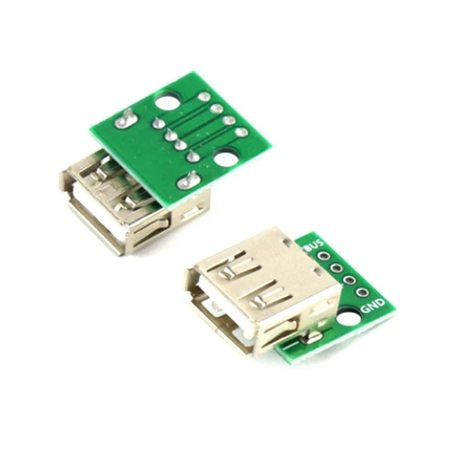 10PCS Type A Female USB To DIP Adapter Converter