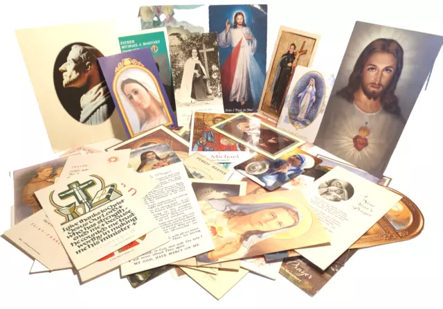 Catholic prayer cards mixed group (4)