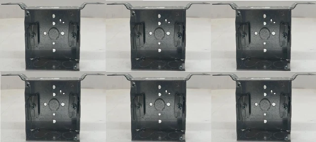 Bowers 4-SW-FBC Square 4" Outlet Box with Welded Bracket 1-1/2" Deep