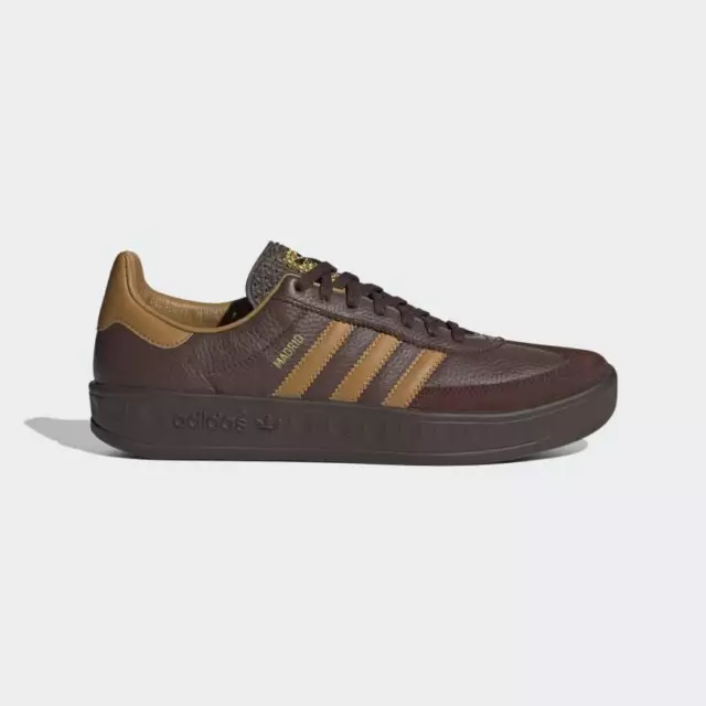 Adidas Mens Originals MADRID Brown Shoes City Series Trainers - Size 12 UK