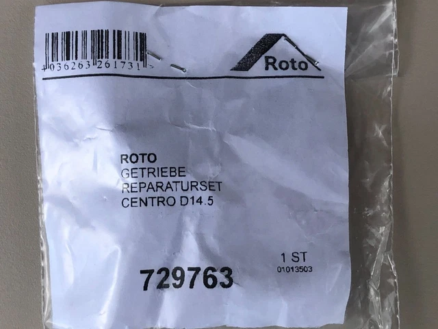 Kit de réparation vis de transmission Roto Centro 100 et 101 D14,5