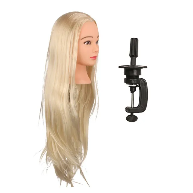 Salon Human Hair Practice Training Model Styling Hairdressing Mannequin Head
