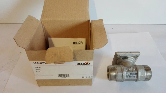 Belimo R408K 2-Weg Regel-Kugelhahn, PN16, DN10, 3/4`` New/Boxed