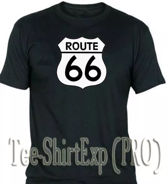 T SHIRT ROUTE 66 ROCK TEE SHIRT US CHICAGO LOS ANGELES taille S au XXL