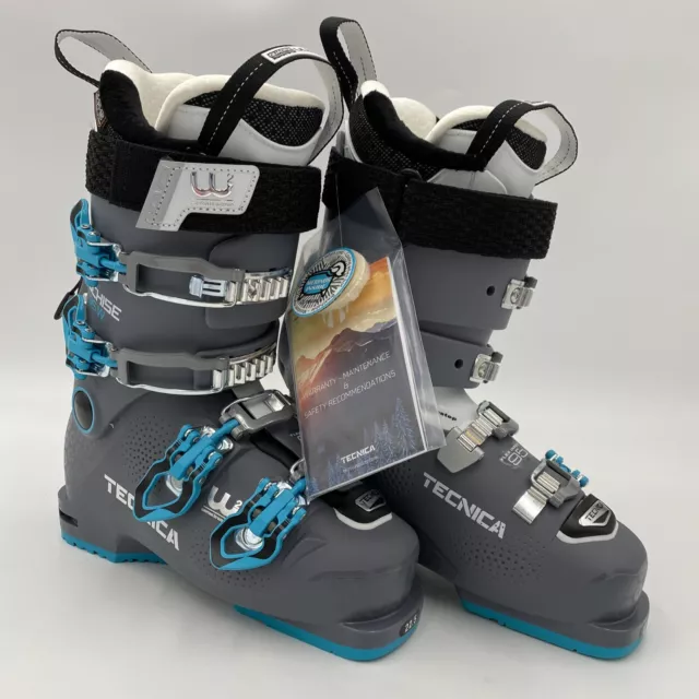 2019/20 Tecnica Cochise 95 W Womens Grey Ski Boots-22.5-Grey/Teal-NEW-$400.00