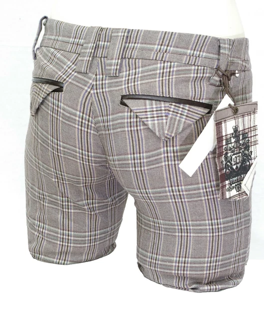 Short Bermuda En Laine écossais Femme Taille 46-48 - Neuf Avec étiquettes - Coupe Classique 88cm