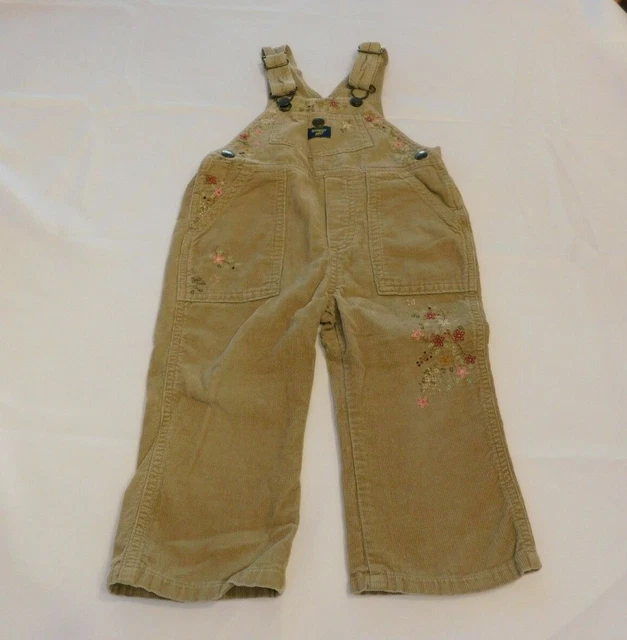 Osh Kosh B ' Gosh Bambino Pantaloni Salopette Velluto a Coste Marrone Misura 1T