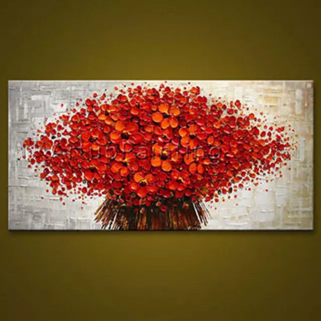 CHOP115 fine flower abstract 100% hand-painted oil painting wall art on canvas