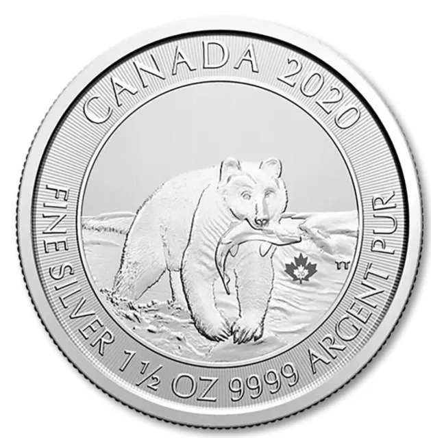 2020 Canada $8 9999 Silver 1.5oz Kermode Spirit Black Bear Brilliant Unc!