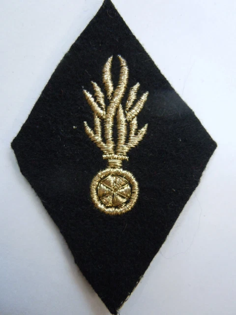 Patch losange mod 45 Officier d'Infanterie Grenade Cannetille pour