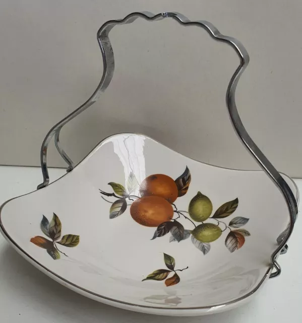 Vintage Midwinter Stylecraft Fashion Shape Dish Oranges & Lemons Handle c1963