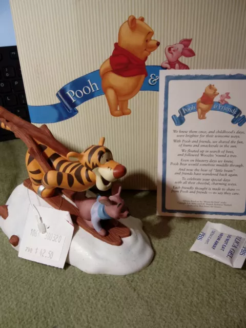 Winnie the Pooh and Friends figurine Tigger and Roo Look out Snow! Here we come!