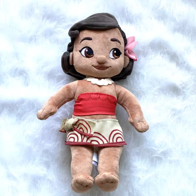 DisneyStore  Moana 12" Plush Princess Toddler Doll Animators Collection