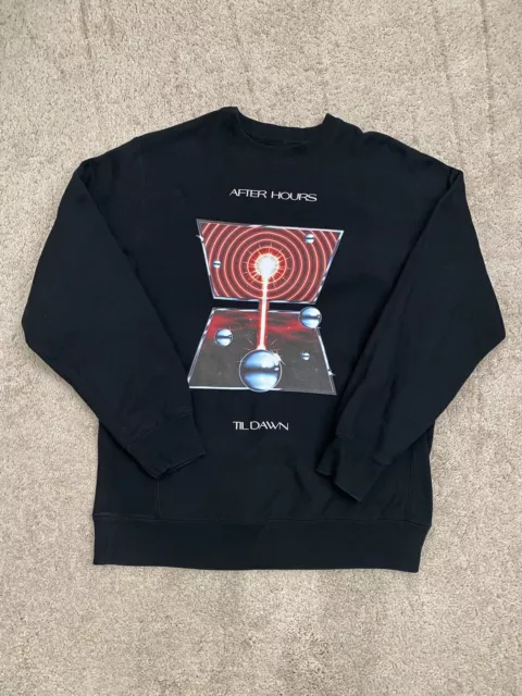 The Weeknd After Hours Till Dawn Tour 2022 Pullover Sweatshirt Black Size L