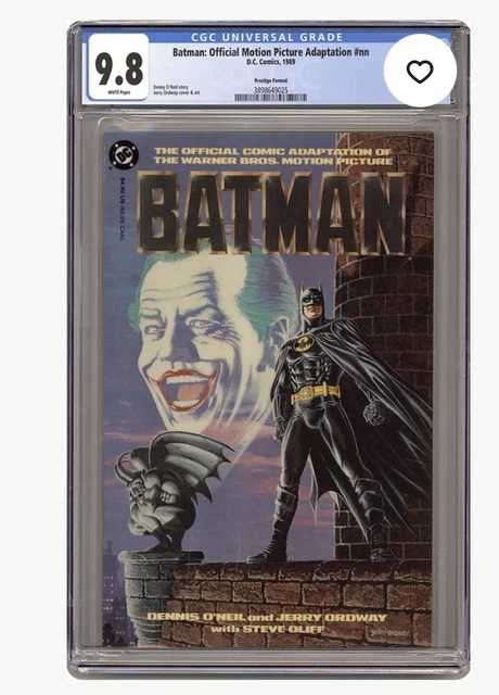 Batman: Official Motion Picture Adaptation CGC 9.8. Prestige Format White Pages