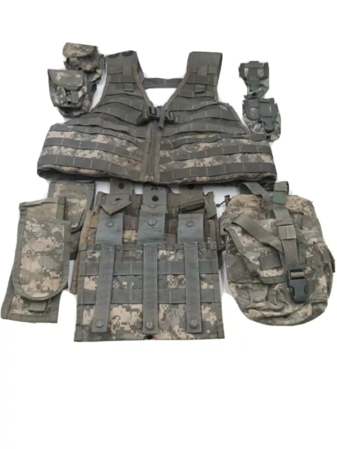 USGI USMC ARMY  ACU MOLLE II  Rifleman FLC Vest w/ 15 Pouch  Combo