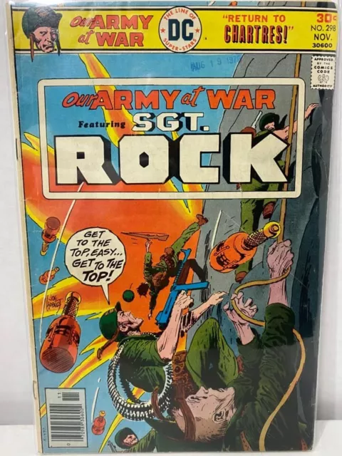 34127: DC Comics OUR ARMY AT WAR #298 Fine Minus Grade