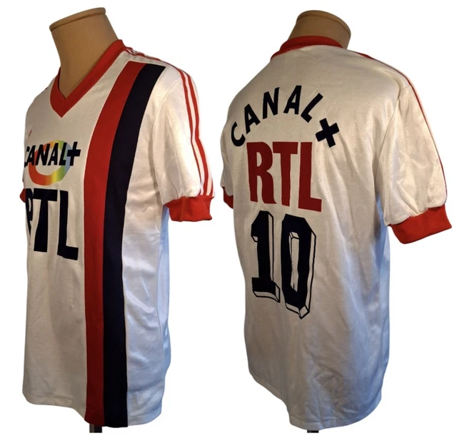 Maillot De Football PSG RTL 1982-1983 - Taille L, Marque TOFFS, Neuf Sans étiquette