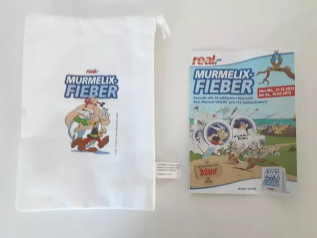 Original Tasche - Beutel Asterix & Obelix "MURMELIX-FIEBER" von Real, 2012/2013