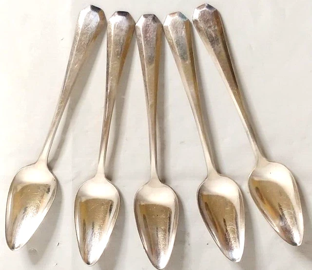 Antique Vintage Set of WM Rogers And Sons AA PAT APD FOR Serving Spoons 5