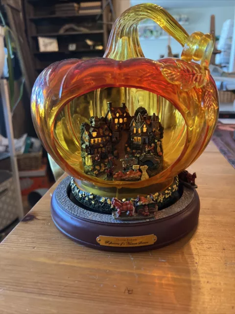 Bradford Exchange Thomas Kinkade “Reflections of a Harvest Season” Light Motion